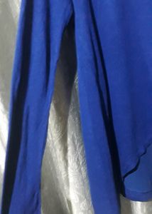 Stylish Electric Blue Korean Tops