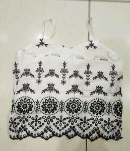 White Strap Top