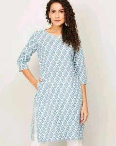 Lifestyle Blue Kurti (with Pockets)