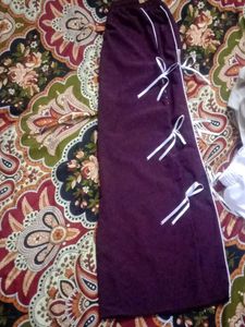 Burgundy Casual Pants