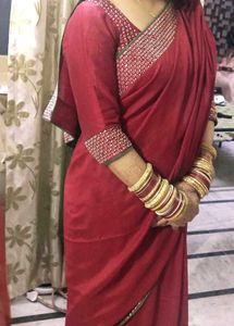 Elegant Mahroon Saree