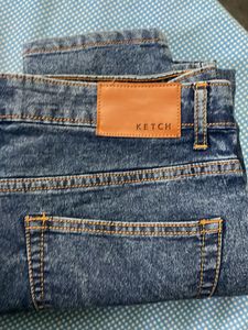 KETCH Men’s Tapered Fit Mid Rise Jeans