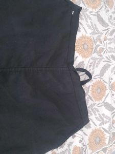 White  And Black Casual Pants