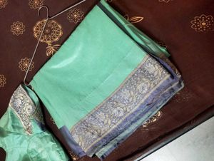 Pure silk readymade saree