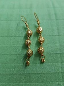 Gold-Tone Beaded 3-Strand Necklace