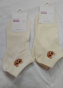 Cute Blue Bear Socks - Women&#39;s Fashion