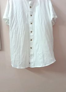 New Mandarin Collar Pure Cotton Shirt