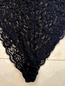 Elegant Black Lace Bodysuit