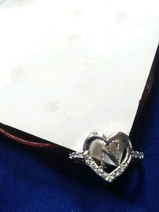 N Initial Silver Ring