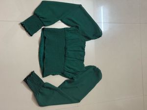 Chic Green Crop Top