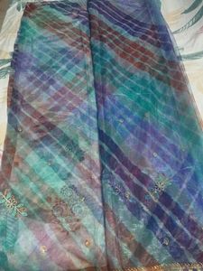Combo Of 3 Embroidered Saree With Blouse
