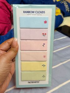 Factor Notes Rainbow Clouds Sticky Note