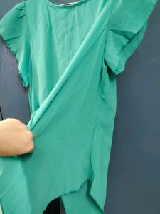 Sea Green Flared Tops