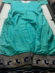 Anarkali Sea Green
