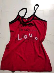 Red Coloured Slip