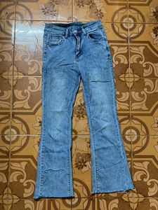 Flared Denim Jeans