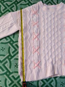 SALE❗ Pink Coquette Cable- Knit Sweater /Pullove