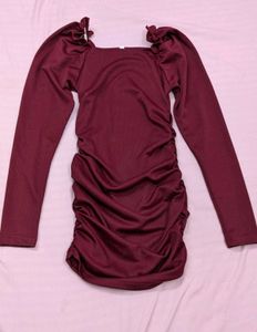 Rust Bodycon Dress