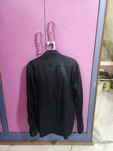 Men&#39;s Black Long Sleeve Casual Shirt