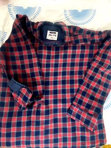 So Me Denim Check Shirt