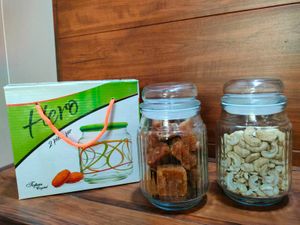 Hero 2-Piece Glass Jar Set