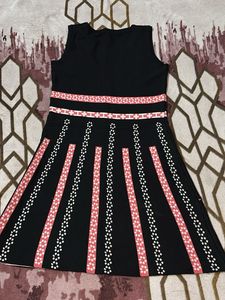 Cute Black &amp; Pink Dress for winter