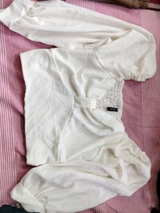 White Full Sleeve Top