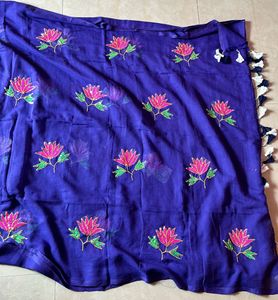 New Beautiful Purple Saree