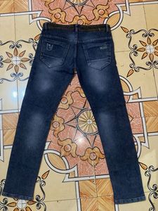 Dark Blue Denim Jeans