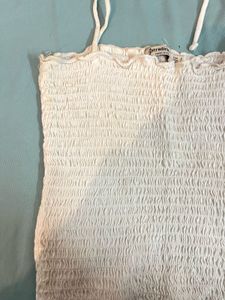 White Tie Strap Tank Top