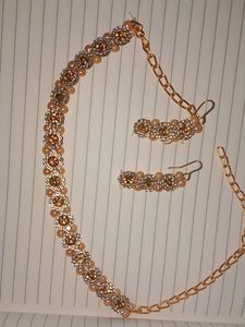 Jwellery Necklace With Earrings
