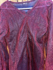 Sparkly Long Sleeve Top