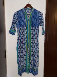 Blue Print Tunic Kurta