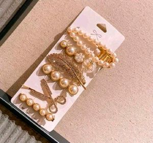 6 Pieces Korean Style Pearl Hair Clips