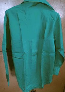 Oversize Solid Green Shirt