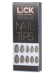 Lick Press-On Nails - Gray Almond