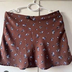 H&M Divided Floral Brown Dress - US 12