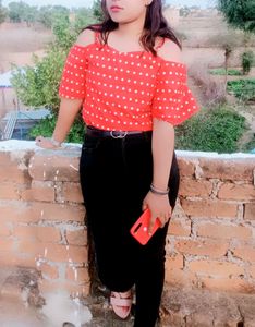 Off Shoulder Red Top ❤️summer Special