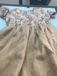 Khaki Organza Gown