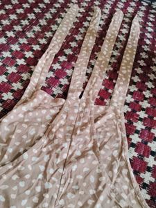 Beige Polka Dot Short Jumpsuit -Lightweight