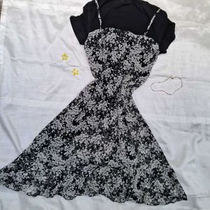 Printerest Korean Cute Frock Dress Outfit