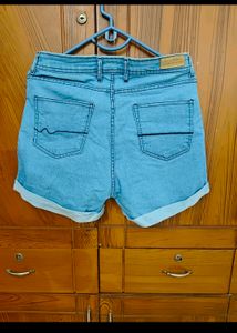 Light Blue Denim Shorts