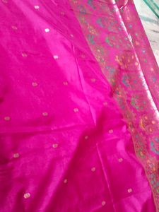 Pink Banarasi Silk Saree