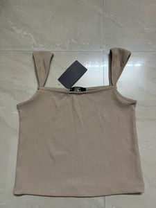 Beautiful beige and tan colour crop top