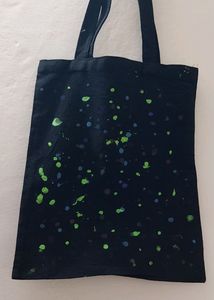Green Clour Blots Tote Bag