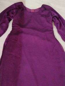 Fishcut Elegant Purple Colour Gown