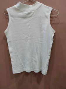 White Sleeveless Top