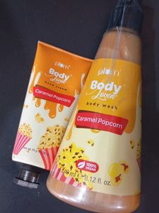 plum  body wash and hand cream comb
