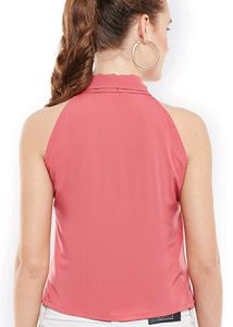 Popnetic Women Pink Solid Top