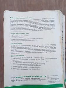 R.D. Sharma Mathematics Class XII